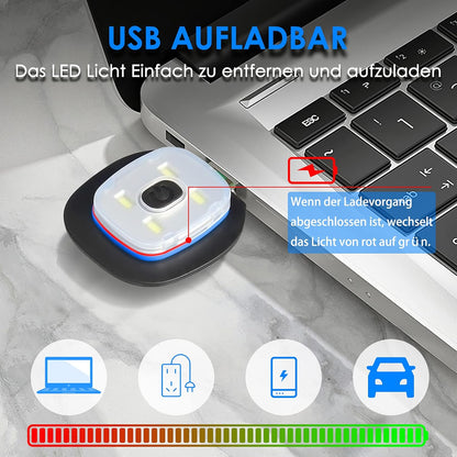 LED-muts met verlichting voor mannen en vrouwen, oplaadbare warme muts met lamp, winterse lichtgevende muts voor vissen, joggen, kamperen en hardlopen